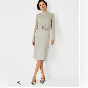 Ann Taylor Faux Suede Dress